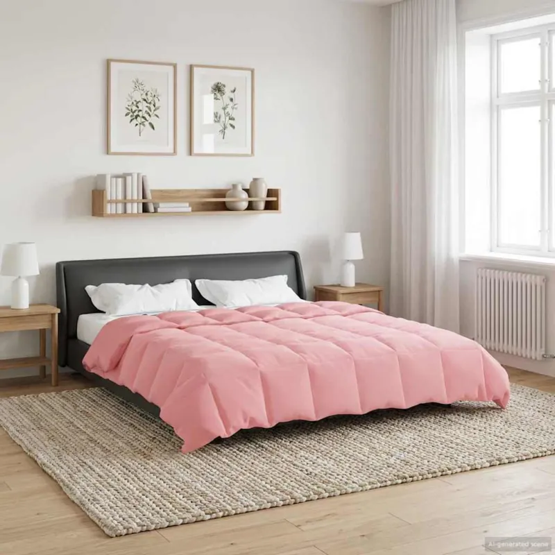 Žiemos antklodė Tikštas Rožinė 240 x 260 cm Mikropluoštas