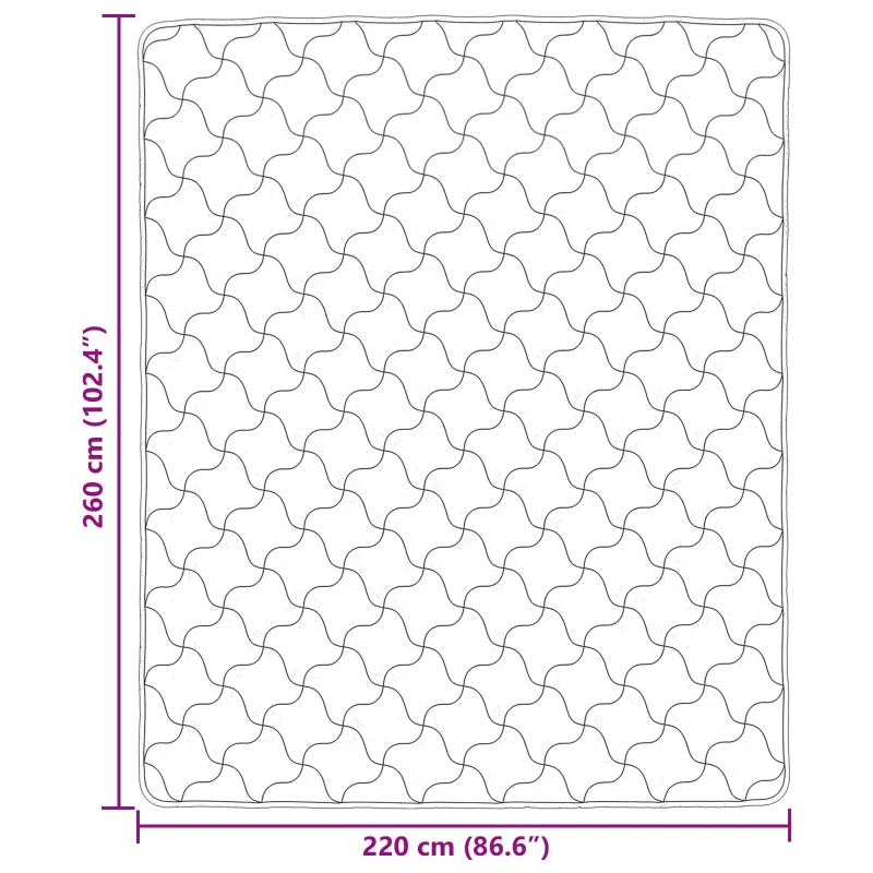 Vasaros antklodė Tikštas Šviesiai pilka 220 x 260 cm