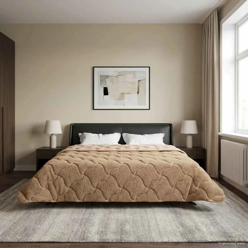 Žiemos antklodė Tikštas Taupe 200 x 240 cm