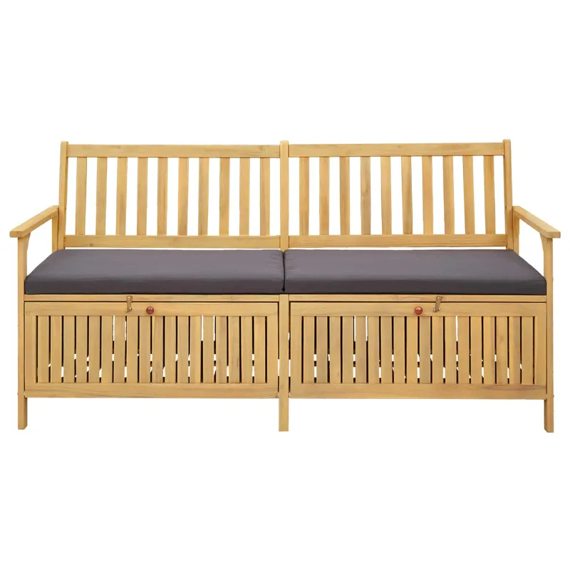Laikymo suolas su pagalve su saugykla 170 x 63 x 84 cm