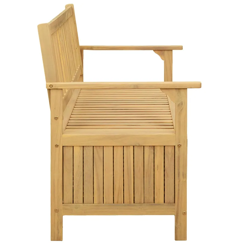 Laikymo suolas su saugykla 120 x 63 x 84 cm Solu Acacija