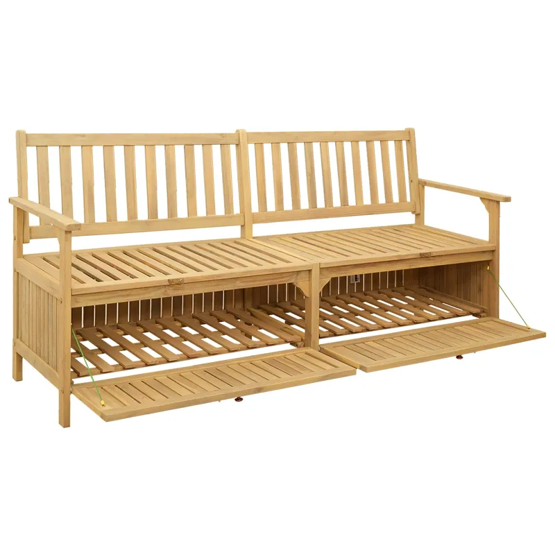 Laikymo suolas su saugykla 170 x 63 x 84 cm Solu Acacija