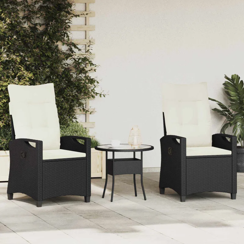 Sodo Kėdė 2 pcs Juoda ir kreminė 56 x 60 x 112 cm