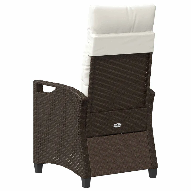 Sodo Kėdė 2 pcs Ruda ir grietinėlė 56 x 60 x 112 cm
