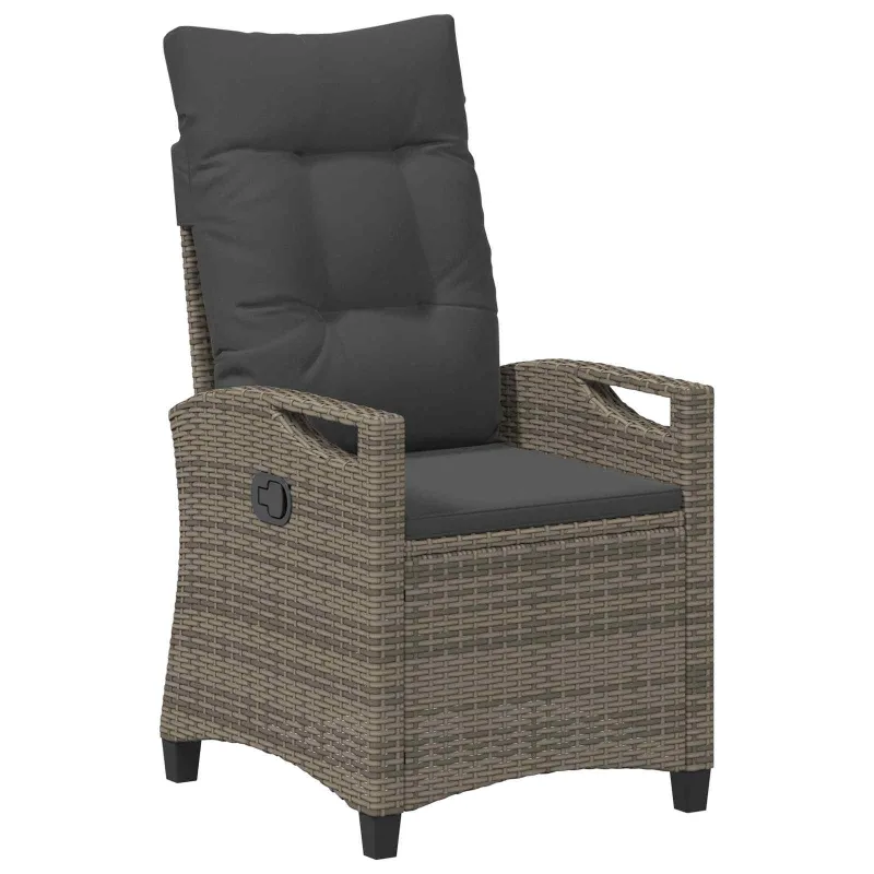 Sodo Kėdė 2 pcs Pilka ir tamsiai pilka 56 x 60 x 112 cm