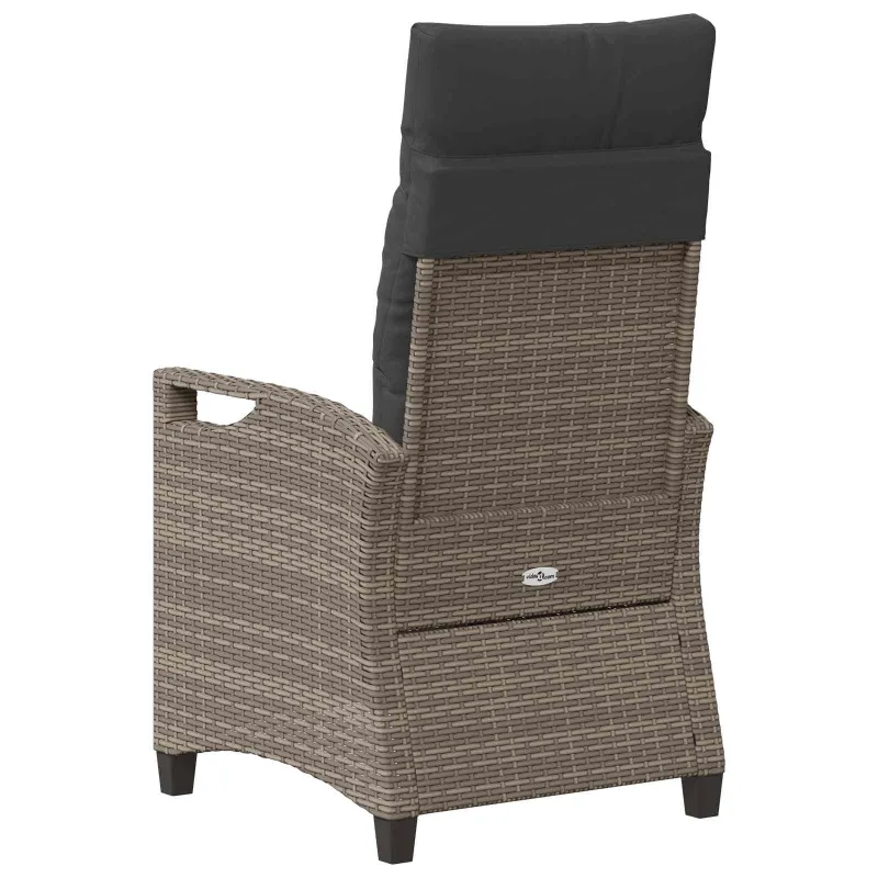 Sodo Kėdė 2 pcs Pilka ir tamsiai pilka 56 x 60 x 112 cm