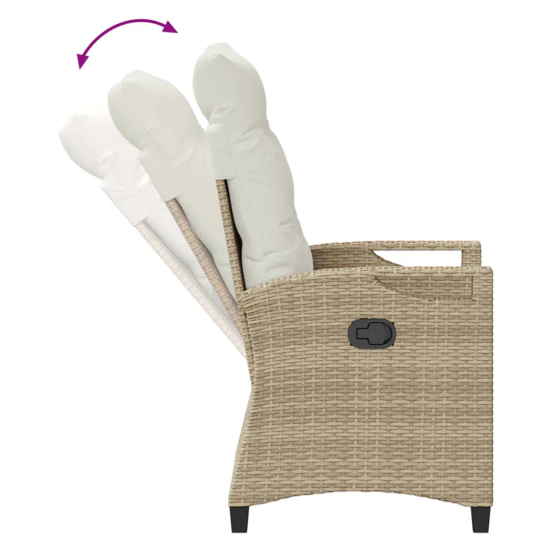 Sodo Kėdė 2 pcs Bežinė ir kreminė 56 x 60 x 112 cm