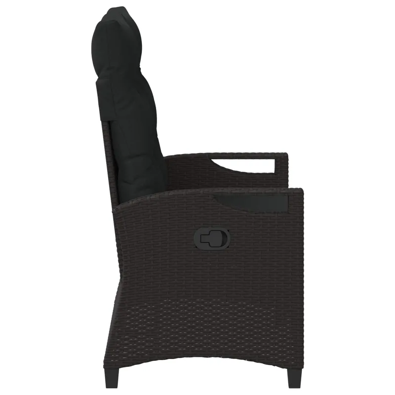 Sodo suolas Juoda 105 x 60 x 112 cm Plienas ir poliesteris