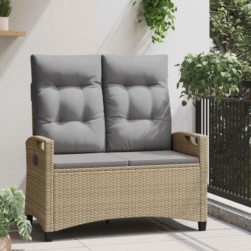 Sodo suolas Bežinė ir šviesiai pilka 105 x 60 x 112 cm