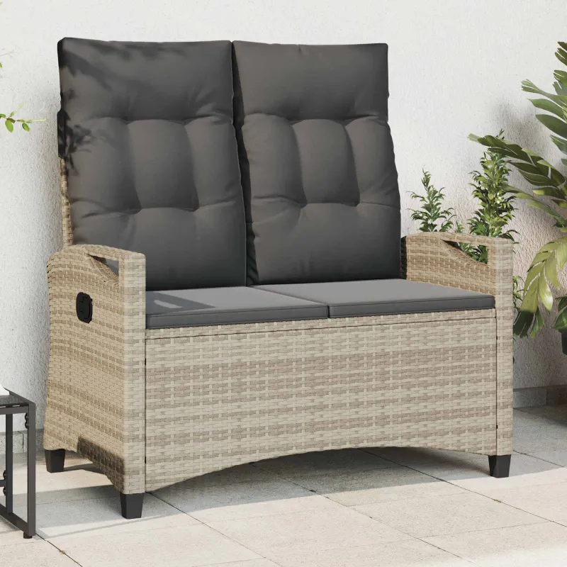 Sodo suolas su pagalve 105 x 60 x 112 cm plienas