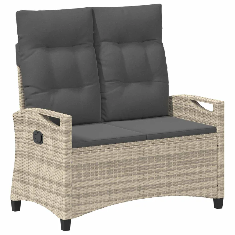 Sodo suolas su pagalve 105 x 60 x 112 cm plienas