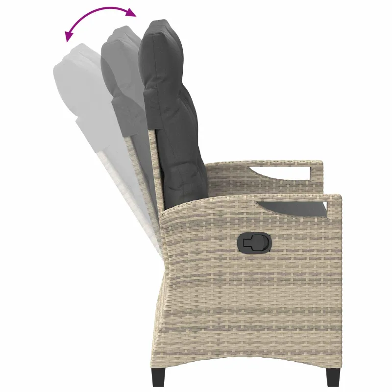 Sodo suolas su pagalve 105 x 60 x 112 cm plienas
