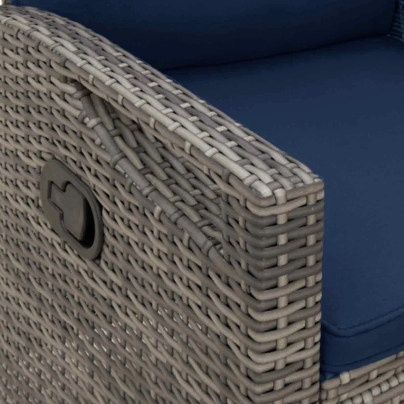 Sodo suolas su pagalve 105 x 60 x 112 cm plienas