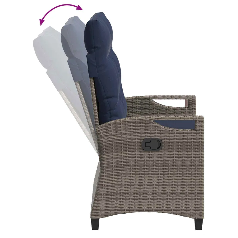 Sodo suolas su pagalve 105 x 60 x 112 cm plienas