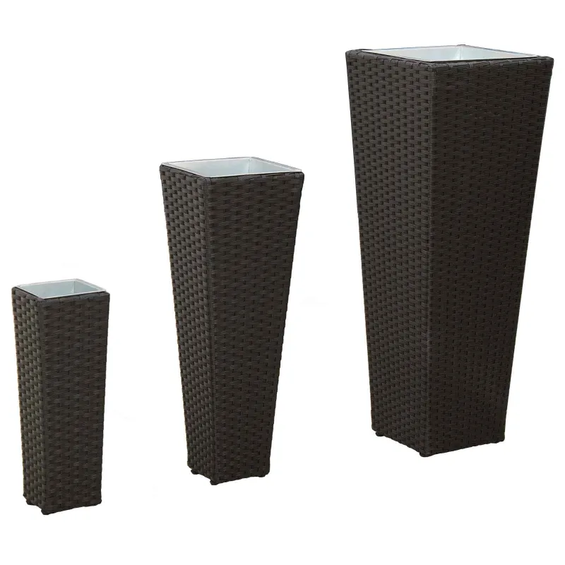 Lauko rinkinys 3 pcs Juoda Metalas