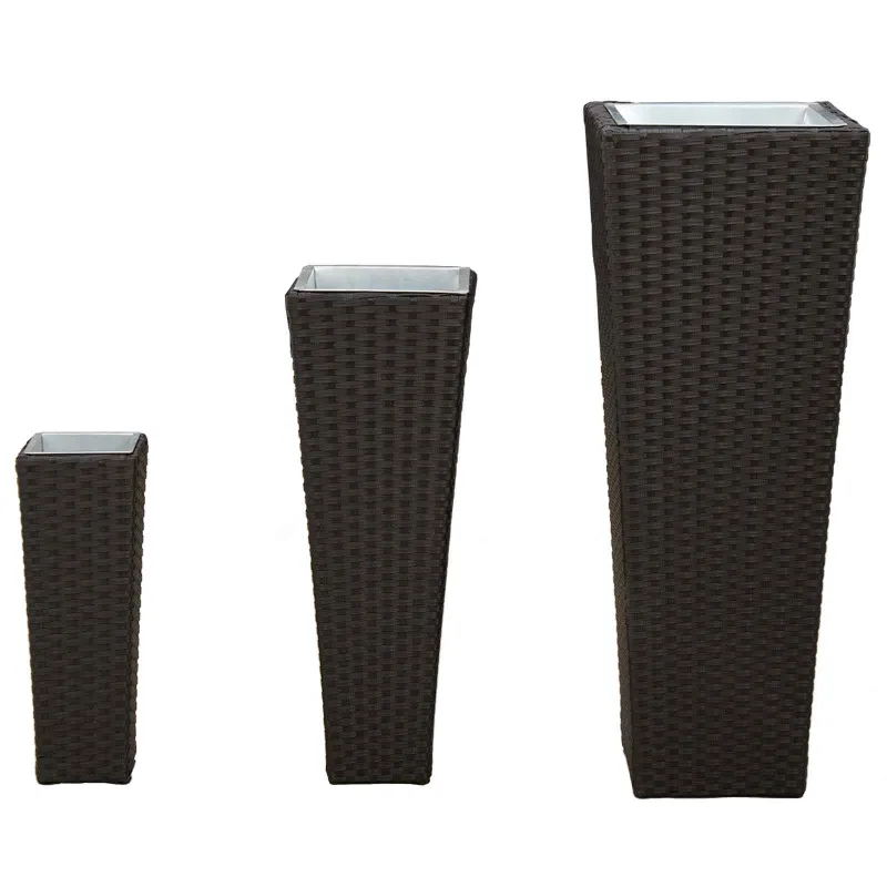 Lauko rinkinys 3 pcs Juoda Metalas