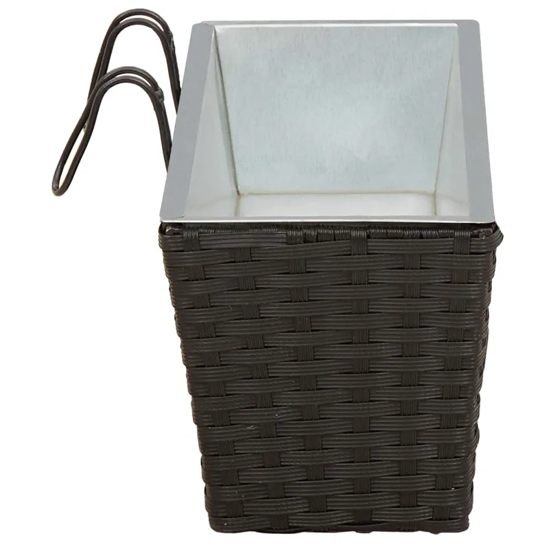 Turėklas 2 pcs Juoda 50 x 17 x 17 cm Metalas