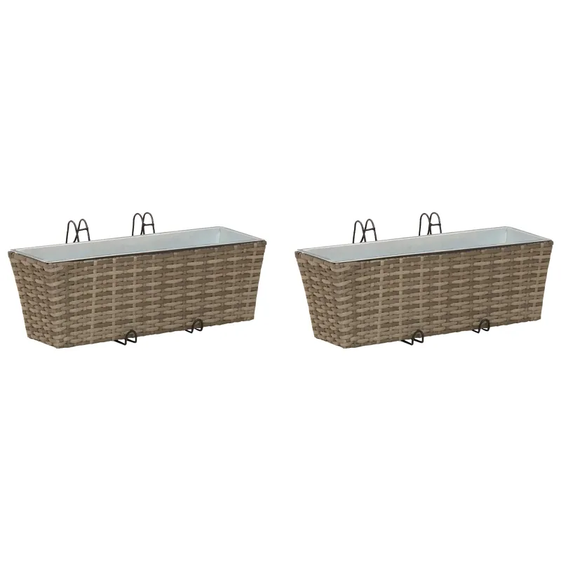 Turėklas 2 pcs 50 x 17 x 17 cm Metalas