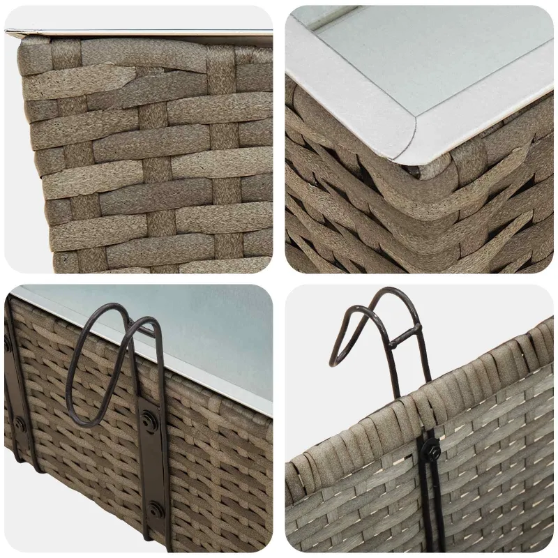 Turėklas 2 pcs 50 x 17 x 17 cm Metalas