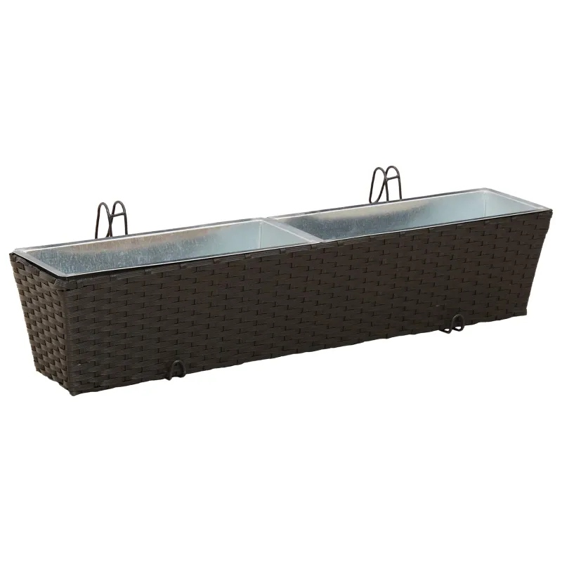 Turėklas 2 pcs 80 x 17 x 17 cm Metalas