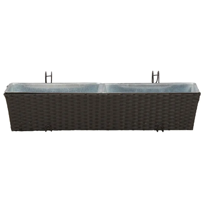 Turėklas 2 pcs 80 x 17 x 17 cm Metalas