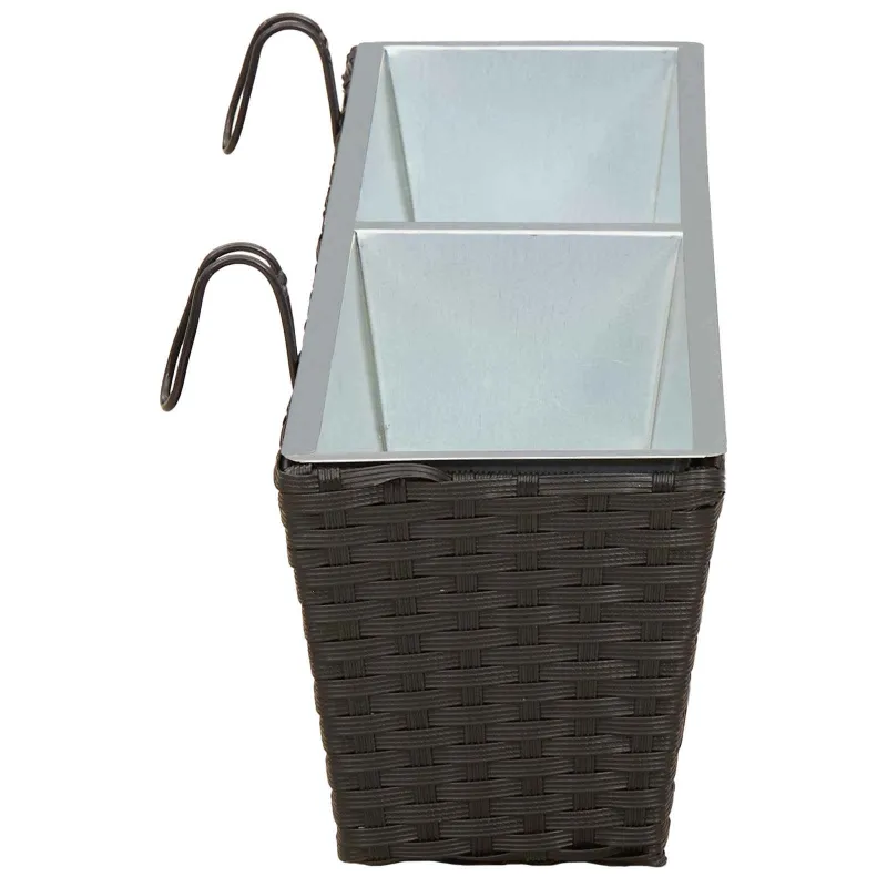 Turėklas 2 pcs 80 x 17 x 17 cm Metalas