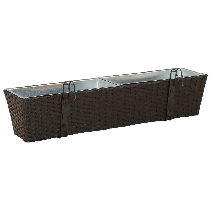 Turėklas 2 pcs 80 x 17 x 17 cm Metalas