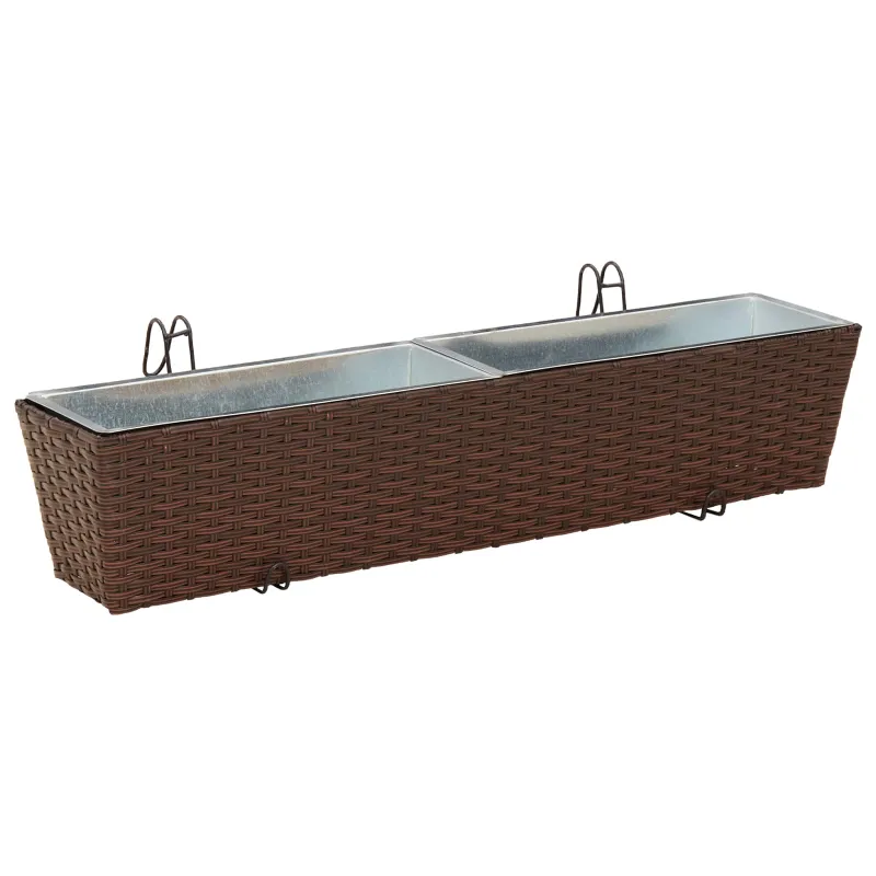 Turėklas 2 pcs 80 x 17 x 17 cm Metalas