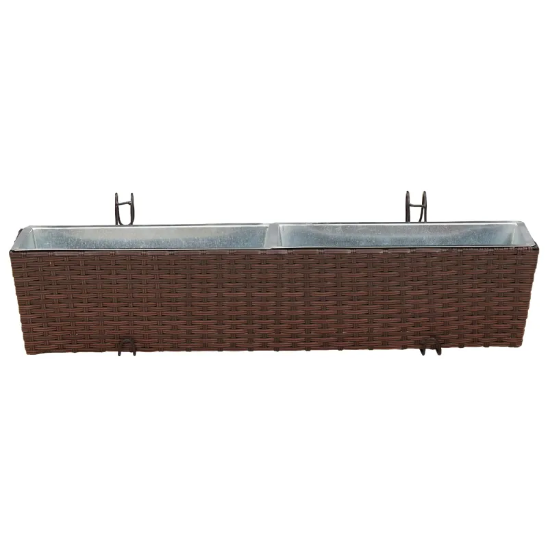 Turėklas 2 pcs 80 x 17 x 17 cm Metalas