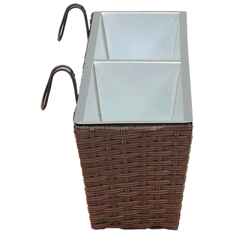 Turėklas 2 pcs 80 x 17 x 17 cm Metalas