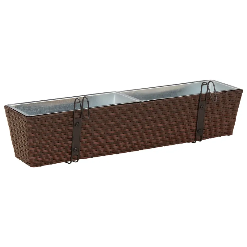 Turėklas 2 pcs 80 x 17 x 17 cm Metalas