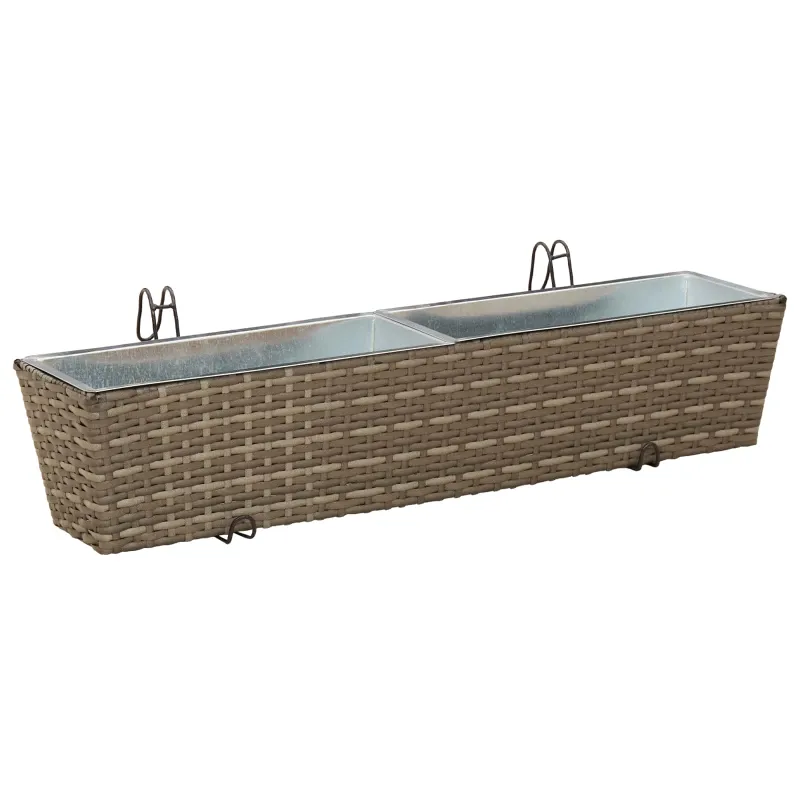 Turėklas 2 pcs 80 x 17 x 17 cm Metalas