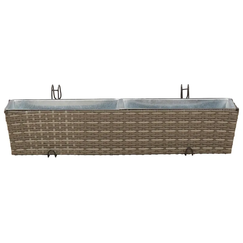 Turėklas 2 pcs 80 x 17 x 17 cm Metalas