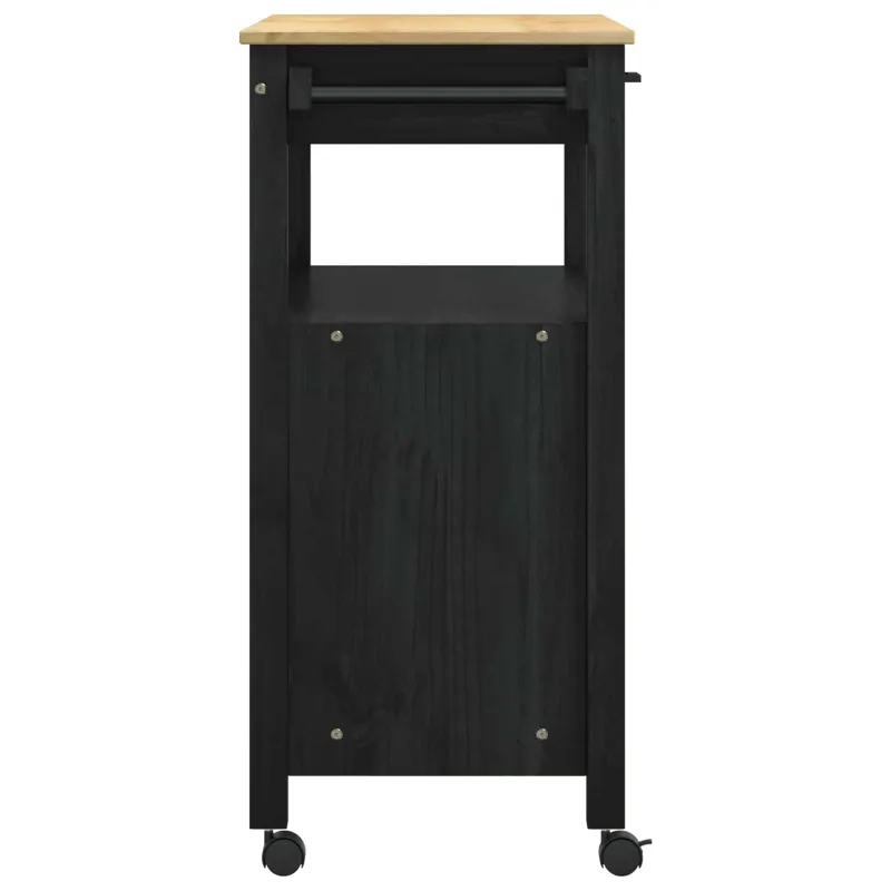 Virtuvės vežimėlis MONZA Juoda 84 x 40 x 88,5 cm