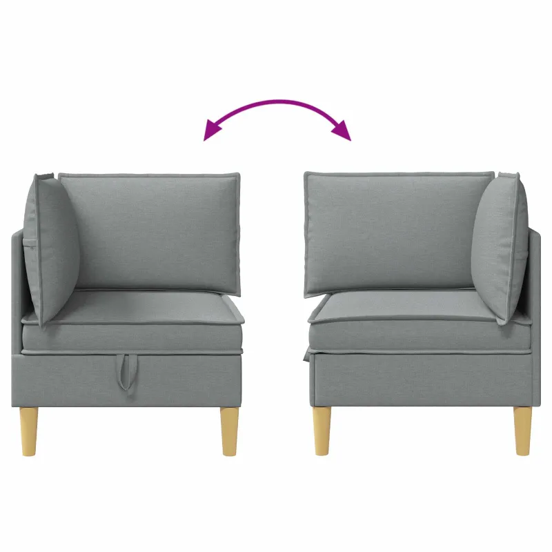 Sofa su saugojimu Audinys