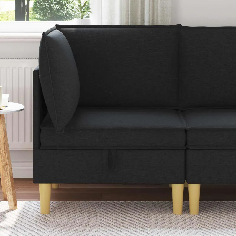 Sofa su saugojimu Audinys