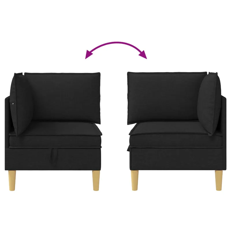 Sofa su saugojimu Audinys