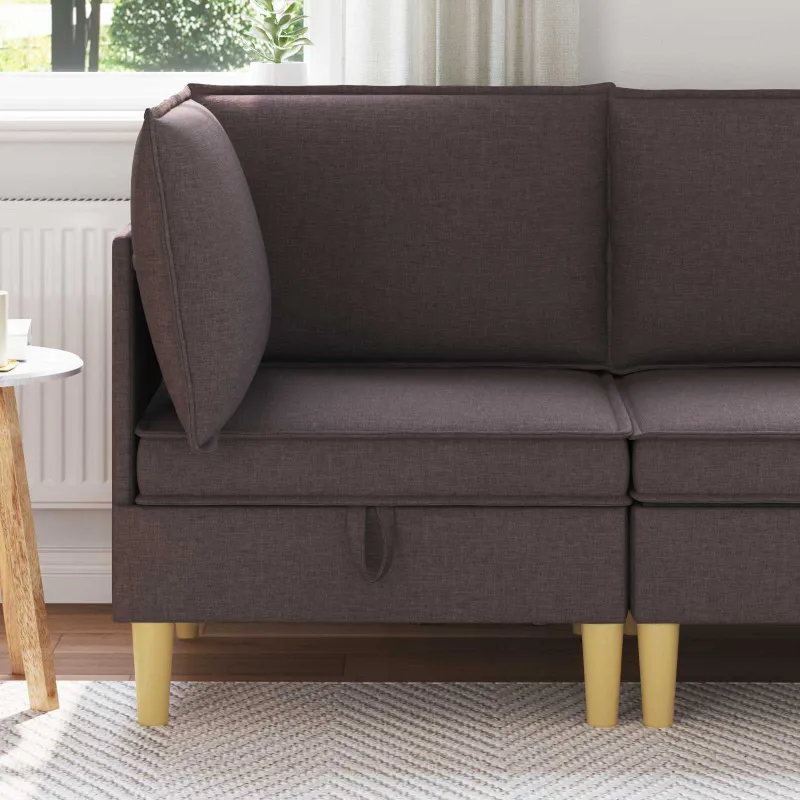 Sofa su saugojimu Audinys