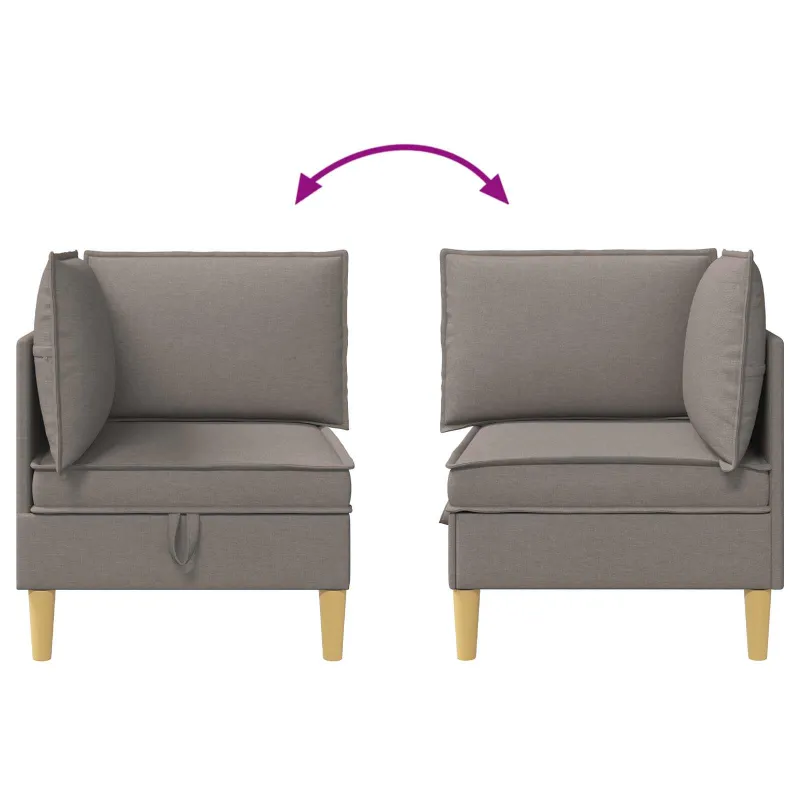 Sofa su saugojimu Audinys