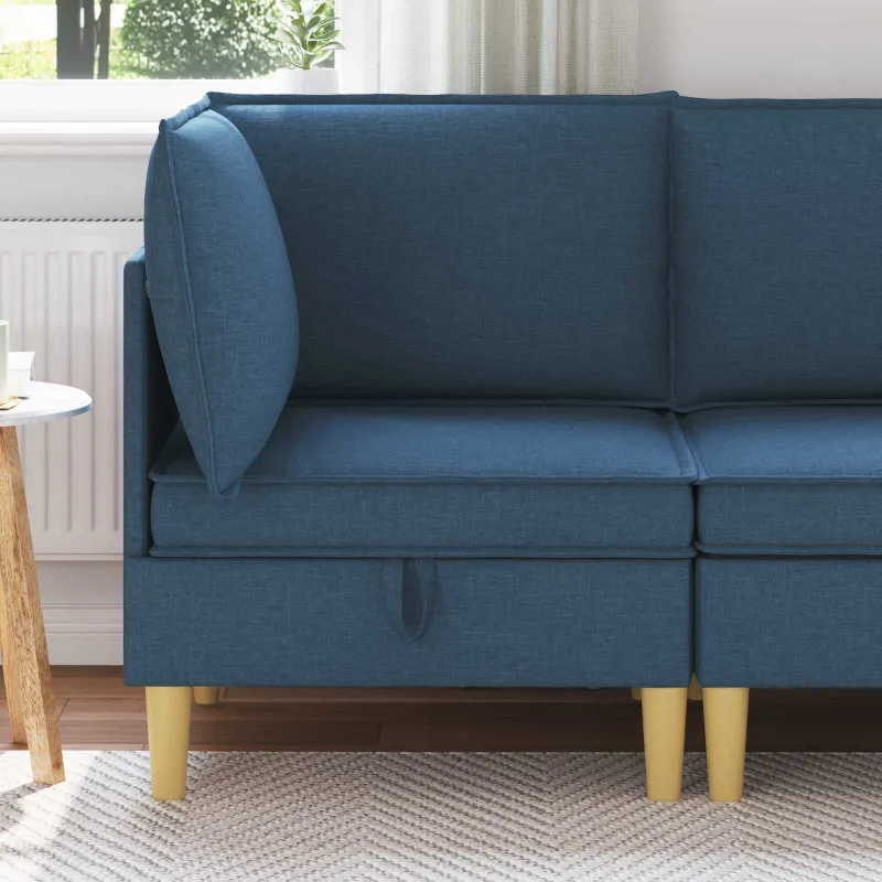 Sofa su saugojimu Audinys