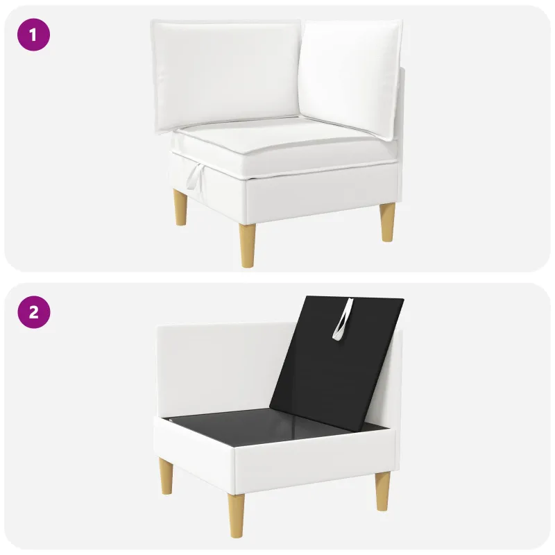 Sofa su saugojimu Audinys