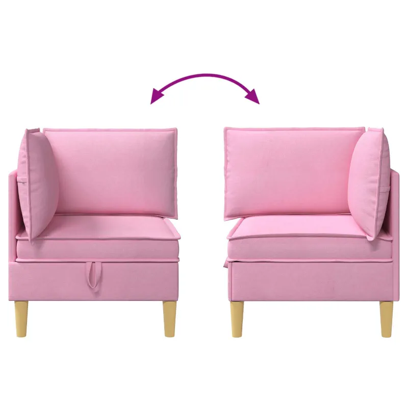 Sofa su saugojimu Audinys