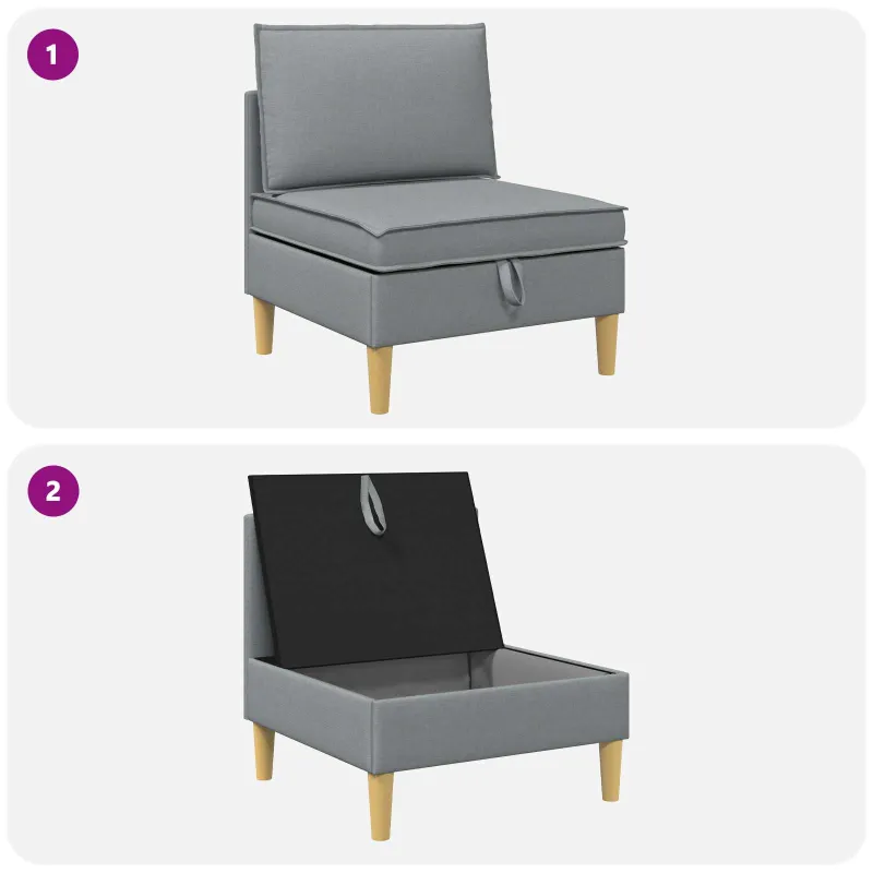 Sofa su saugojimu Audinys