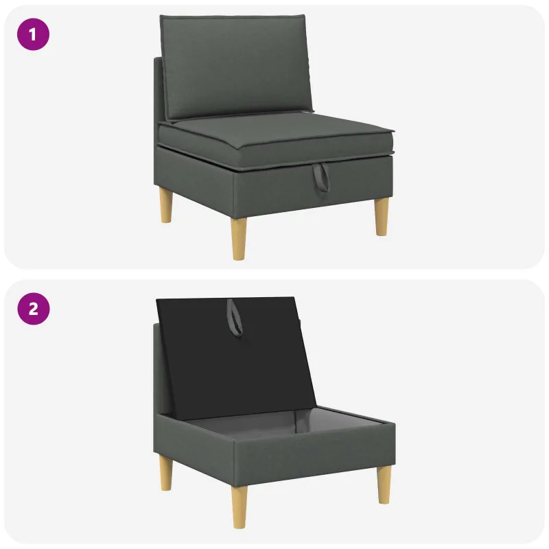 Sofa su saugojimu Audinys