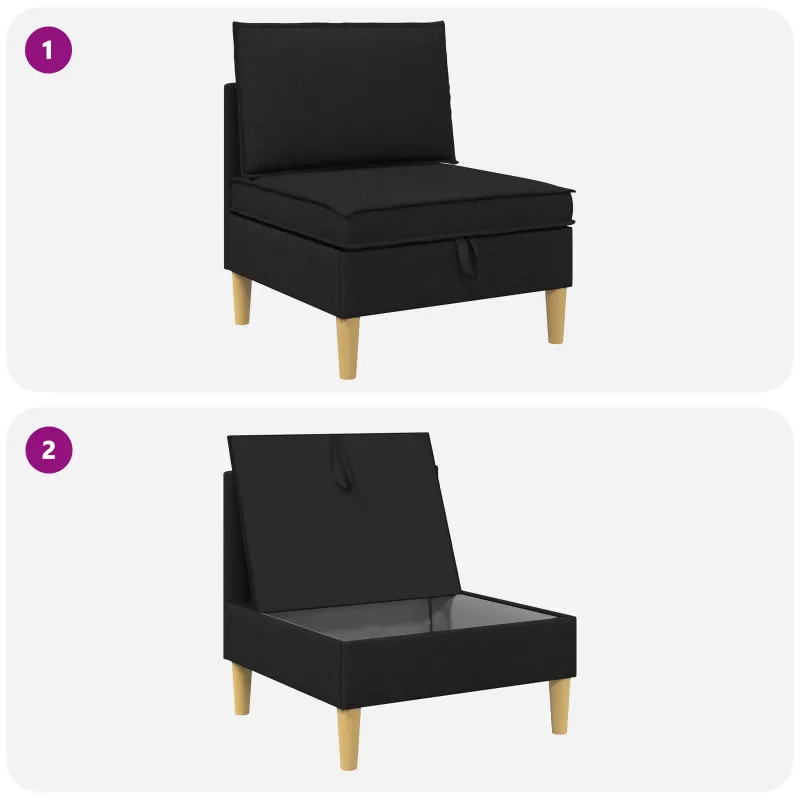 Sofa su saugojimu Audinys