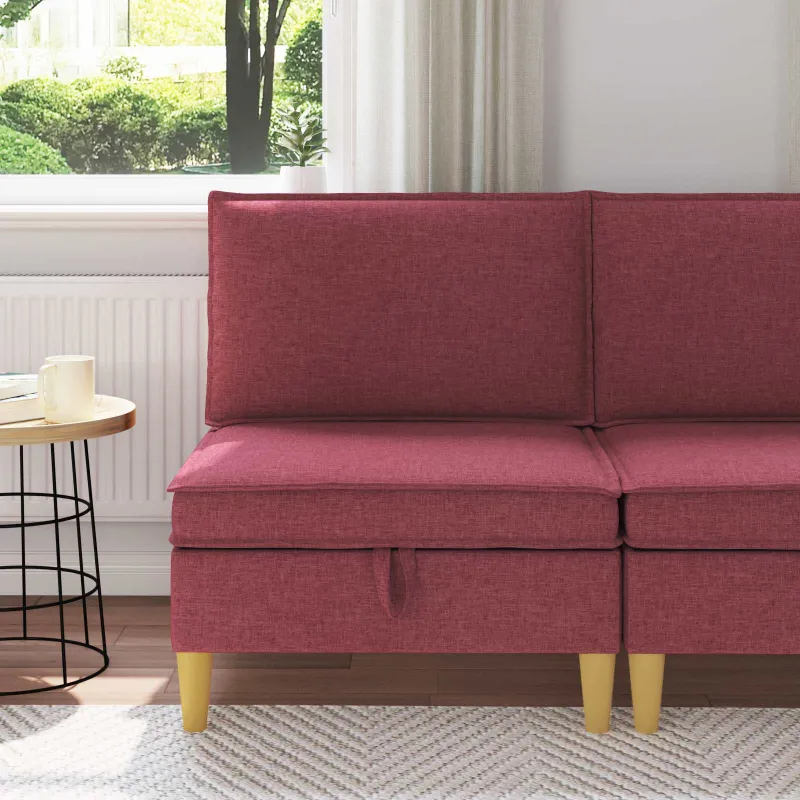 Sofa su saugojimu Audinys