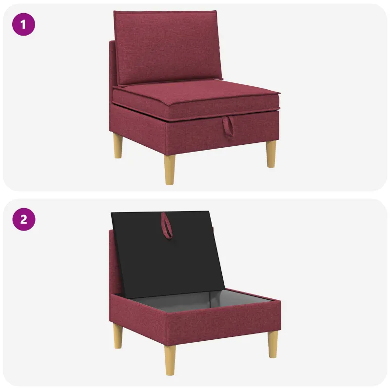 Sofa su saugojimu Audinys