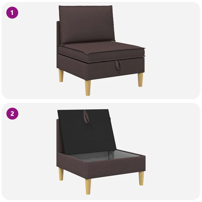 Sofa su saugojimu Audinys
