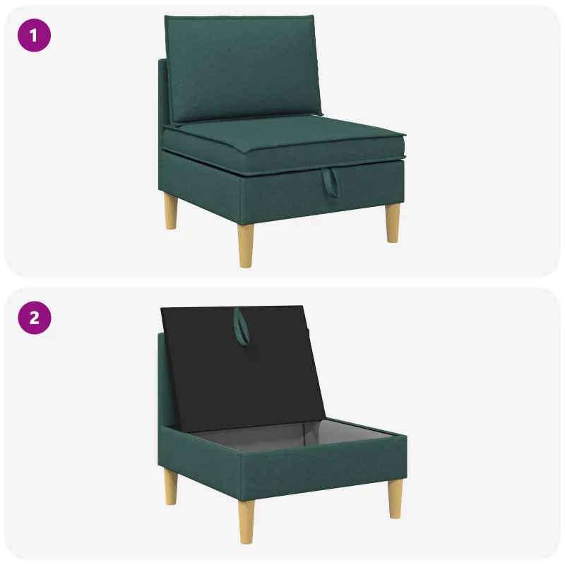 Sofa su saugojimu Audinys