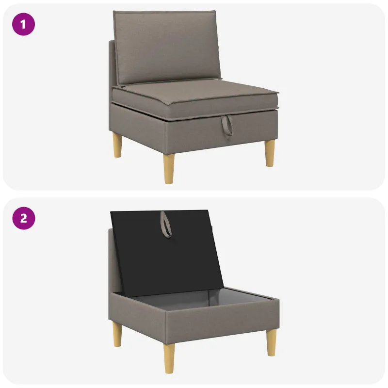 Sofa su saugojimu Audinys